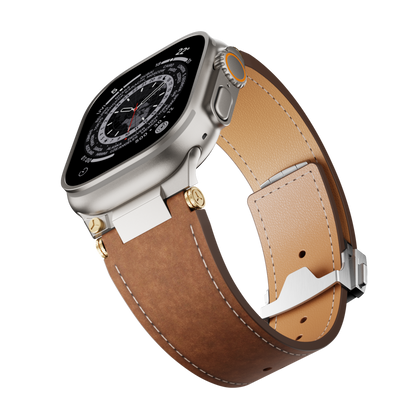 Deployment Buckle Leather Band