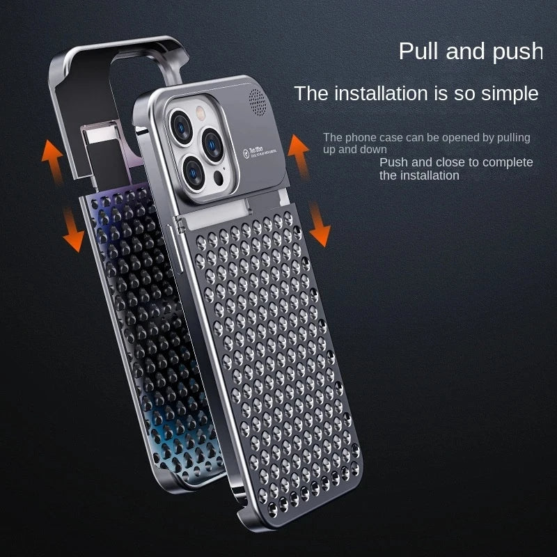 Titanium Aluminum Alloy Magnetic Case For iPhone