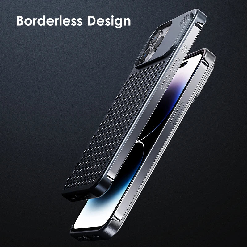 Titanium Aluminum Alloy Magnetic Case For iPhone